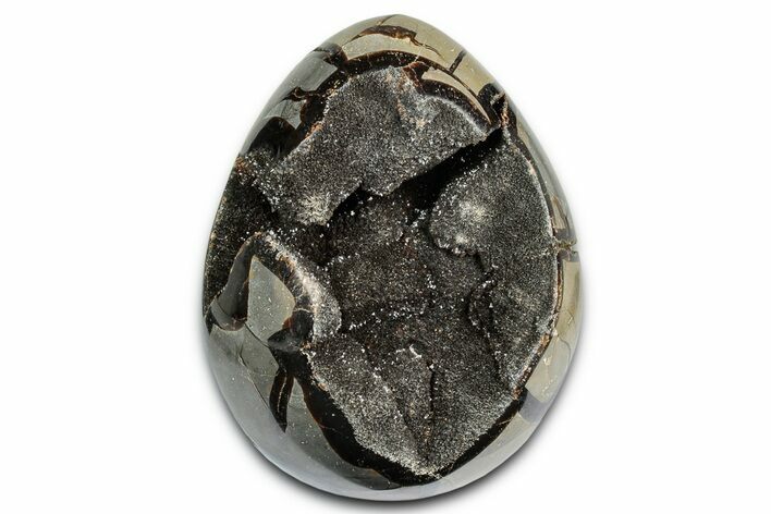 Free-Standing, Polished Septarian Dragon Egg Geode #337288